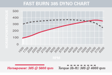 Fast Burn 385 dyno image